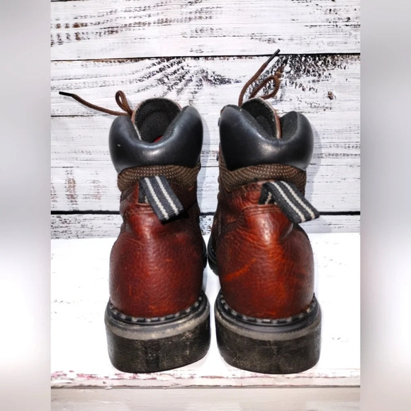 Red Wing Boots 2326 Supersole Size 9 Leather Work Utility Steel Toe Blue Collar - Picture 5 of 9